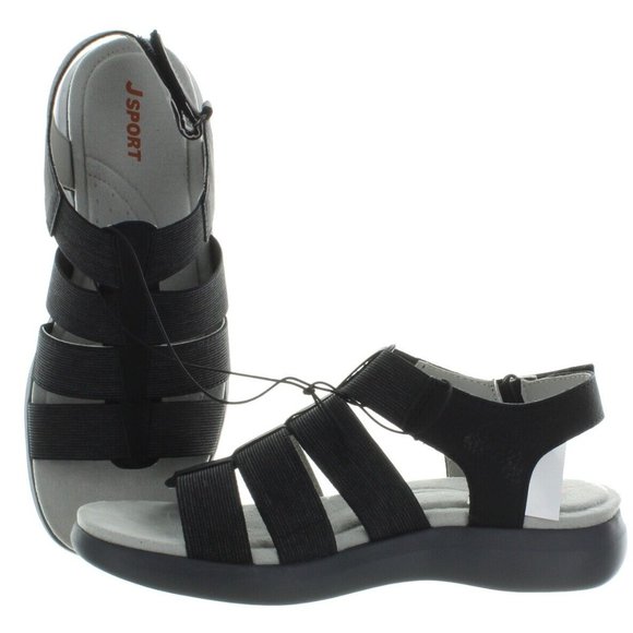 JSport by Jambu Women's Cara Lightweight Slip on Sandals-- Black - Picture 3 of 9